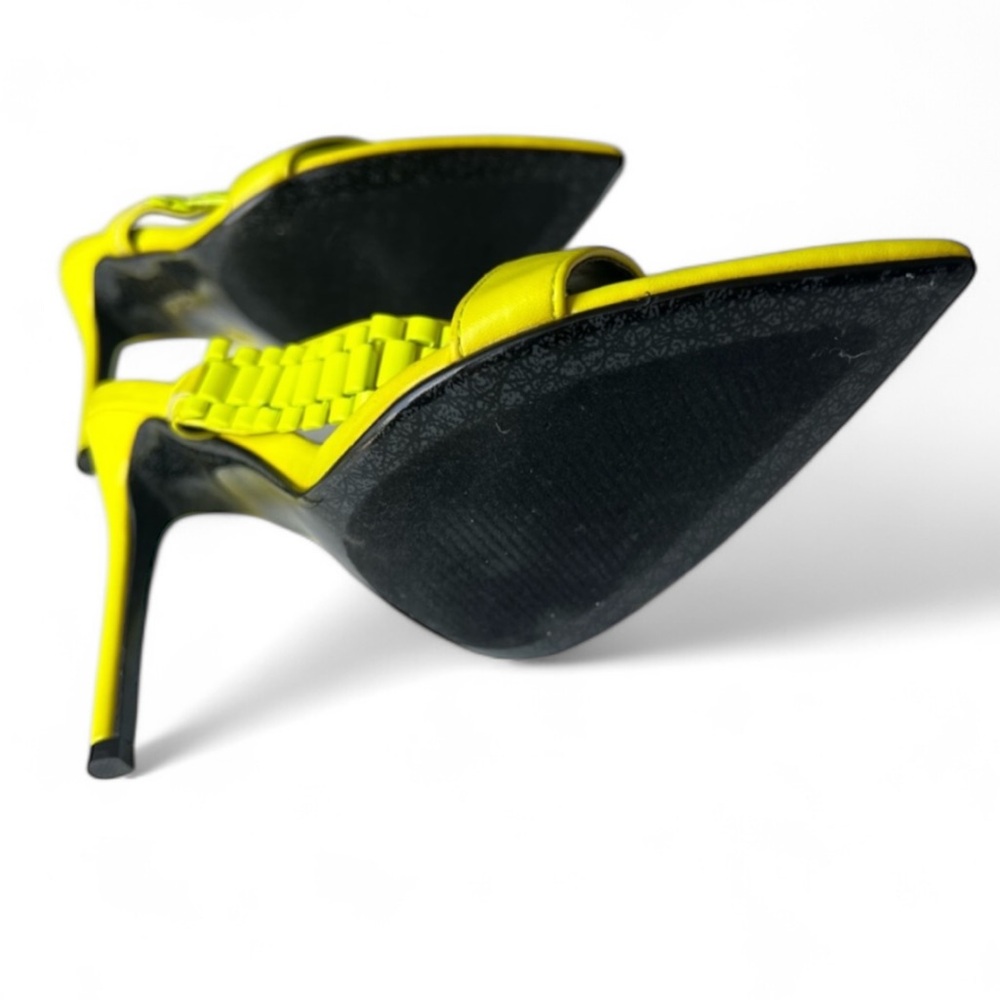 Cape Robbin Neon Yellow Watch-Strap Women's Sky High Heel Sandals Sz 7 - Picture 5 of 13